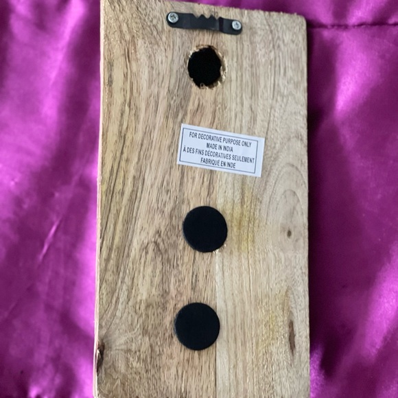 Wooden Buddha decorative hanging hook. NWOT - Picture 5 of 6